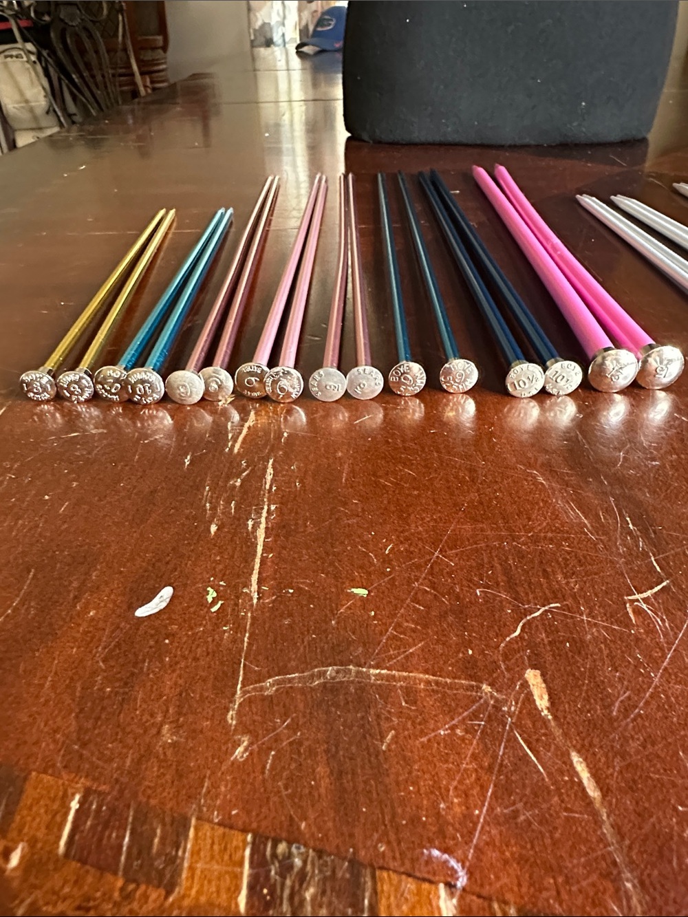 Susan Bates, Boye, & Sears Assorted Colored Metal and Plastic Knitting Needles -